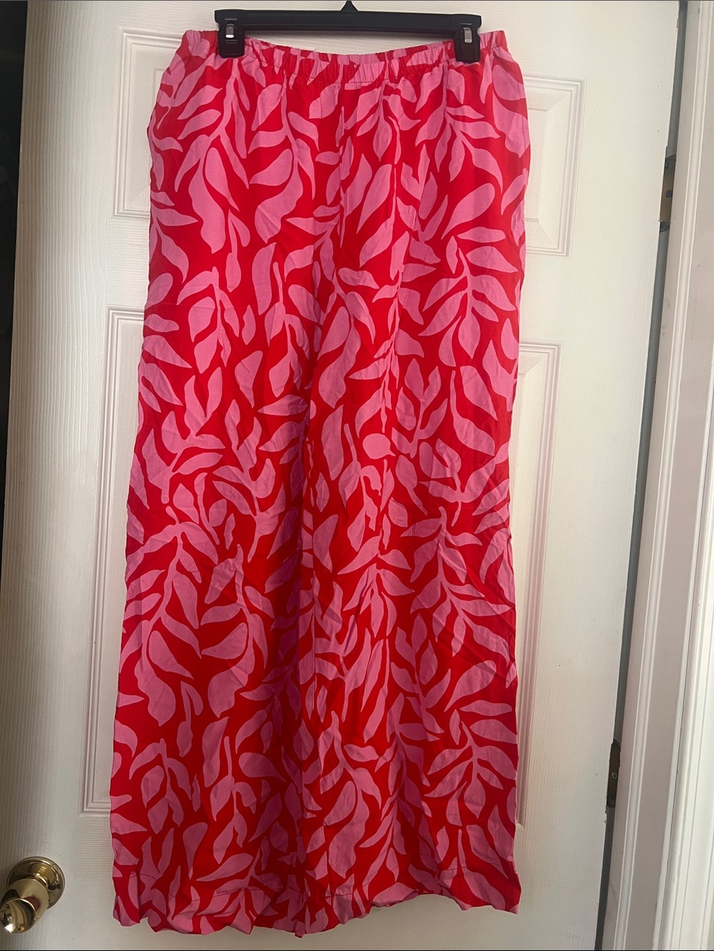 a new day Red and Pink Wide Leg Pants